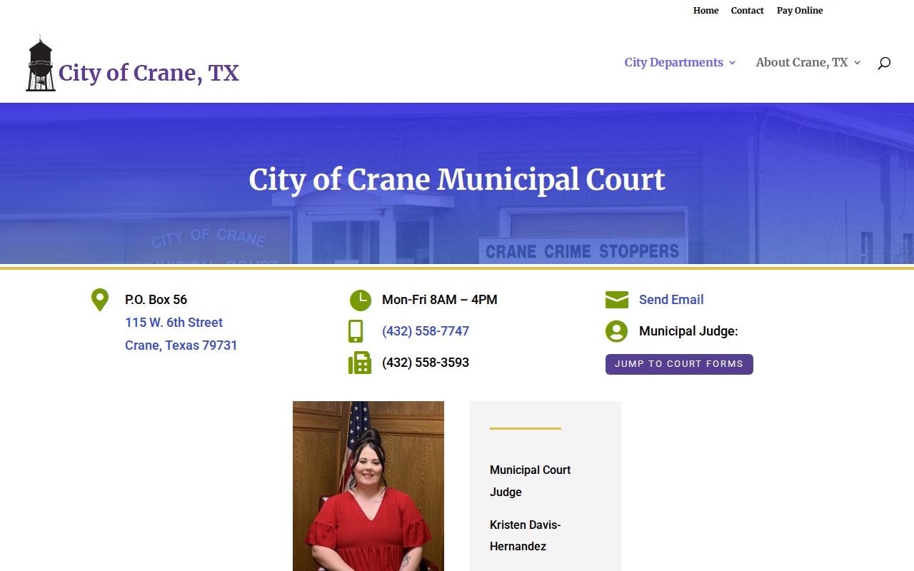 Crane court records and City of Crane Municipal Court details
